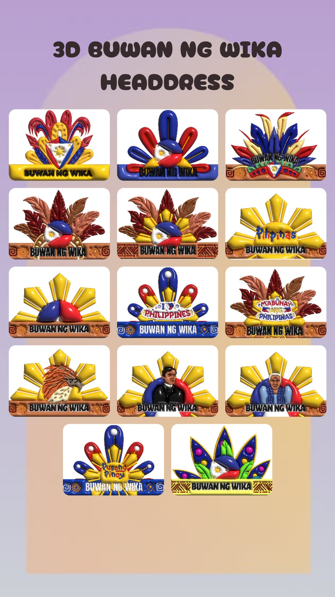 BUWAN NG WIKA HEADDRESS